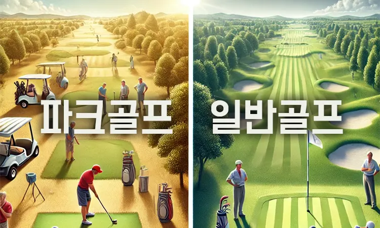 일반골프 VS 파크골프 주요 차이점 - 피씨애니