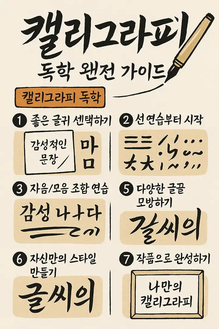 캘리그라피 독학